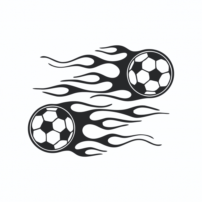 Set 2 Stickere auto pentru oglinzi - Mingi de footbal   [2]