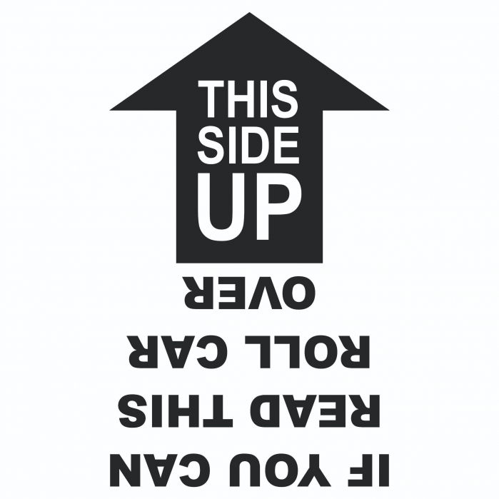 Sticker Auto - This side UP [2]