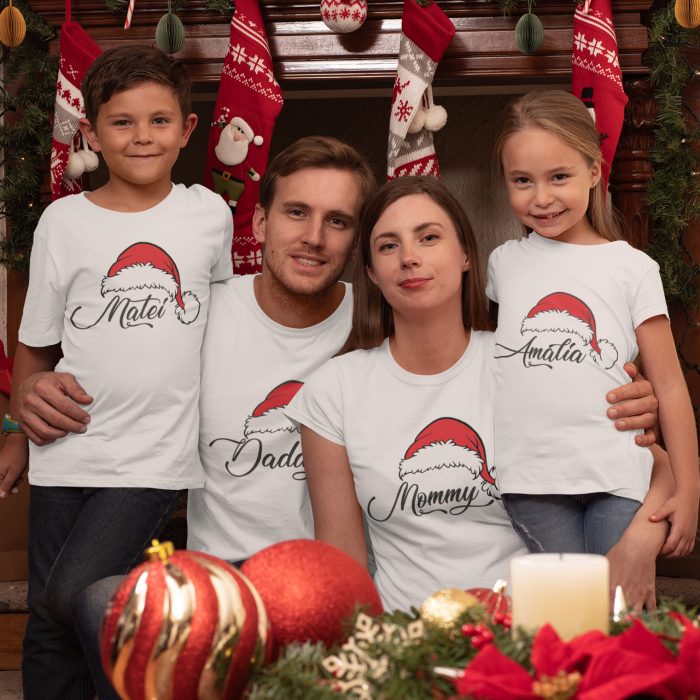 Set 3 Tricouri Personalizate si Body Craciun - Familie   [2]