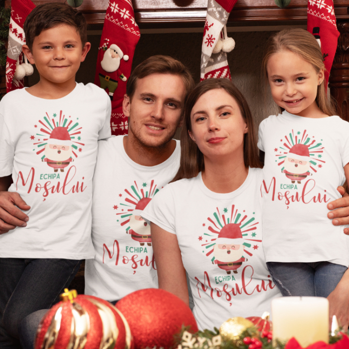 Set 3 Tricouri Personalizate si Body Craciun - Familie - Echipa Mosului   [1]