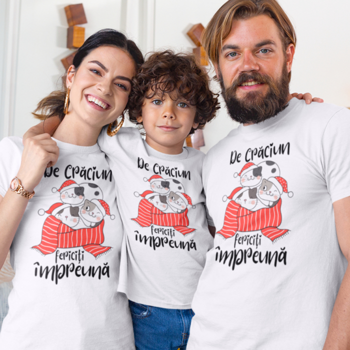 Set 3 Tricouri Personalizate si Body - Craciun fericit impreuna   [1]
