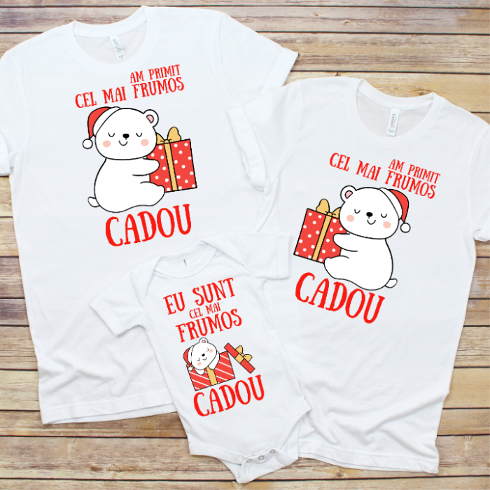 Set 3 Tricouri Personalizate si Body - Am primit cel mai frumos cadou   [1]