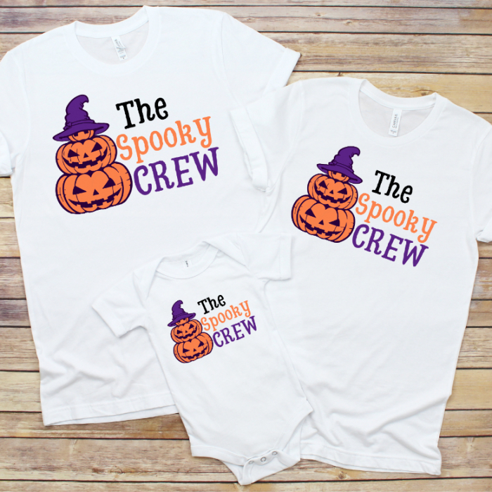 Set 3 Tricouri Personalizate si Body Halloween - Spooky Crew   [1]