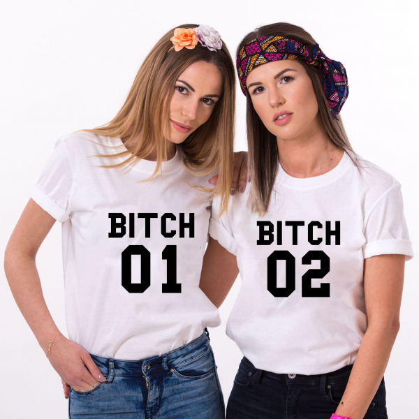 Set 2 Tricouri Prieteni - Bitch 1  Bitch 2   [2]