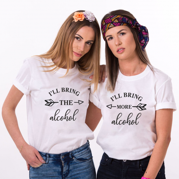 Set 2 Tricouri Prieteni - I'll Bring The Alcohol  I'll Bring More   [2]