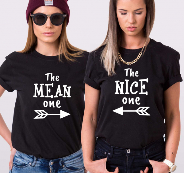 Set 2 Tricouri Prieteni - The Mean One  The Nice One   [2]