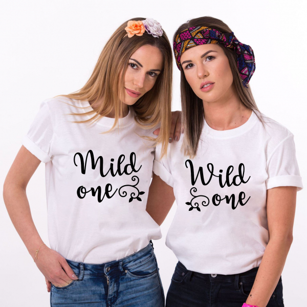 Set 2 Tricouri Prieteni - Wild One And Mild One   [2]