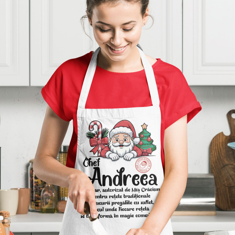 Sort Personalizat - Chef + Nume, bucatar autorizat de Mos Craciun [2]