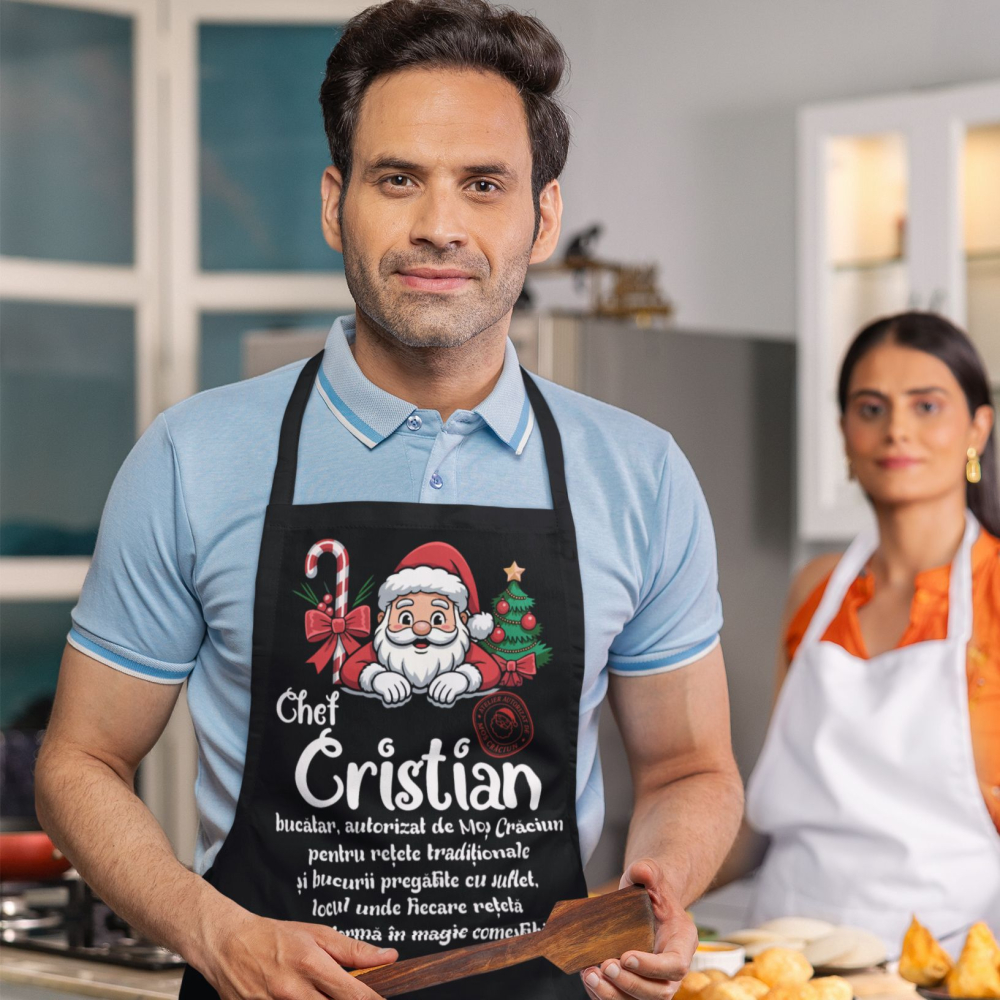 Sort Personalizat - Chef + Nume, bucatar autorizat de Mos Craciun [3]