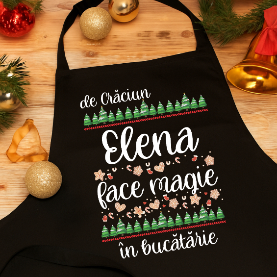 Sort Personalizat Craciun - Nume face magie in bucatarie [2]
