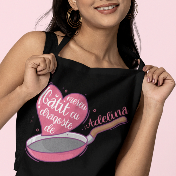 Sort Personalizat - Gatit cu dragoste de ... Nume [2]