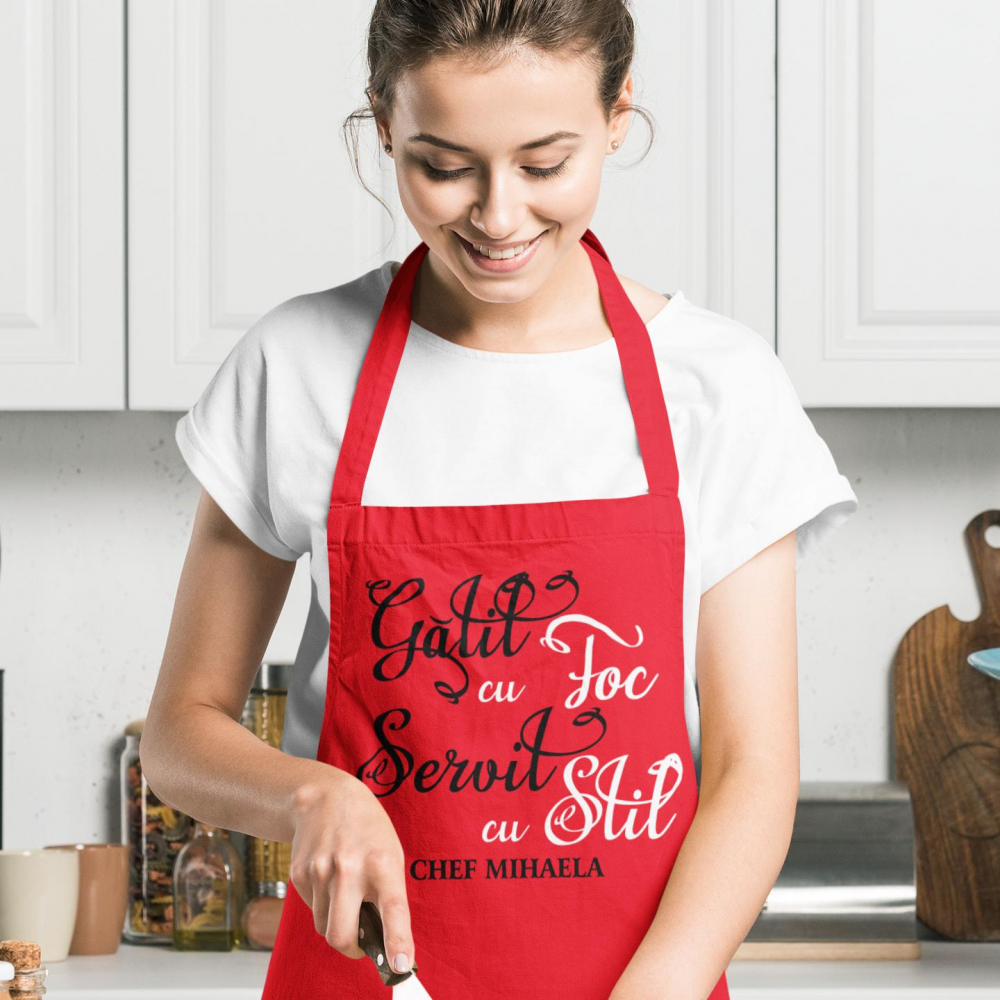 Sort Personalizat - Gatit cu foc  servit cu stil + nume [3]