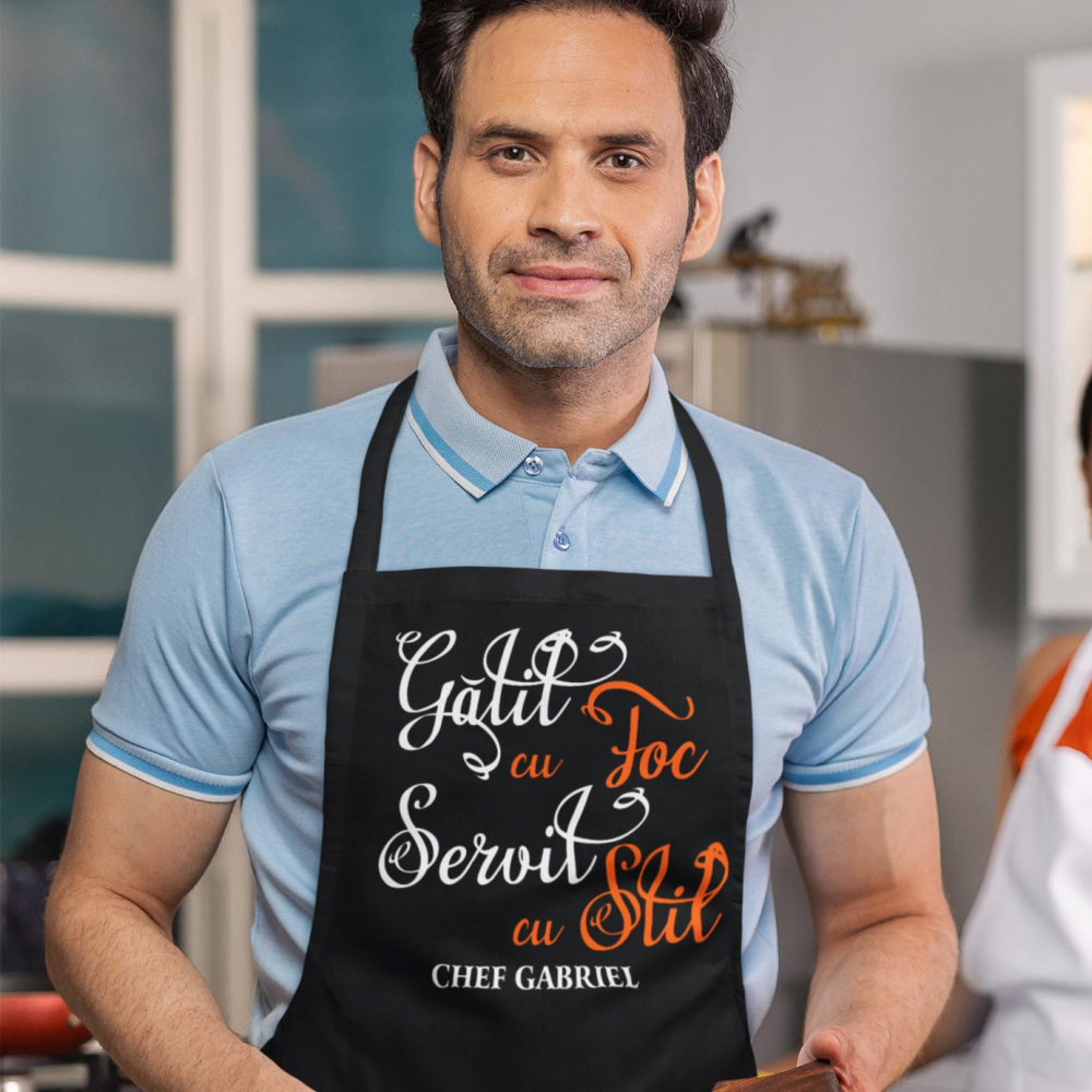 Sort Personalizat - Gatit cu foc  servit cu stil + nume [2]