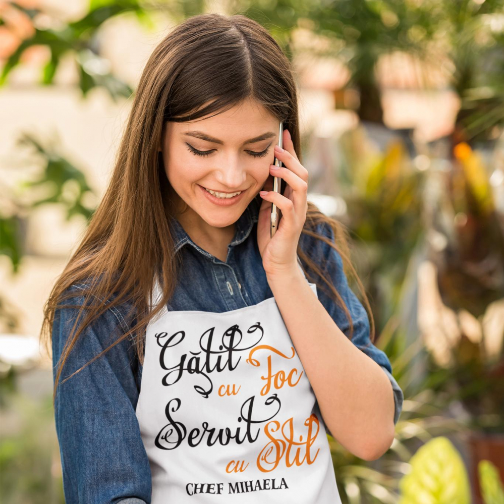 Sort Personalizat - Gatit cu foc  servit cu stil + nume [1]