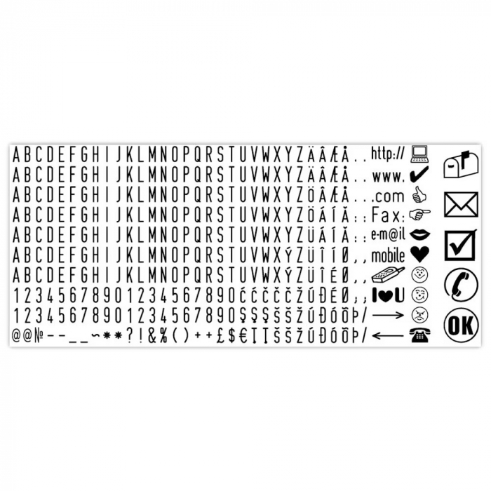 Stampila cu set de litere - Printer 15/2 SET [2]