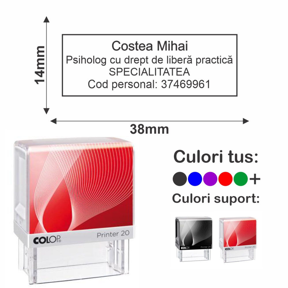 Stampila Psiholog Printer 20 [1]