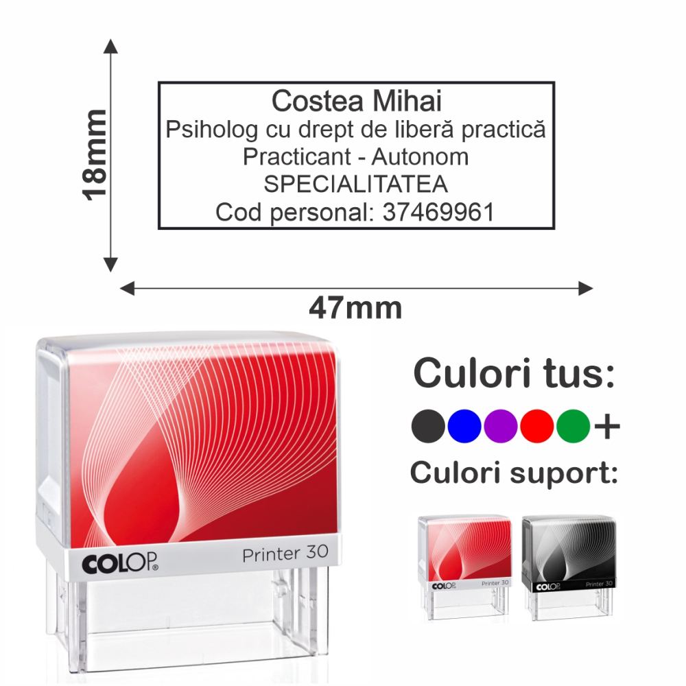 Stampila Psiholog Printer 30 [1]