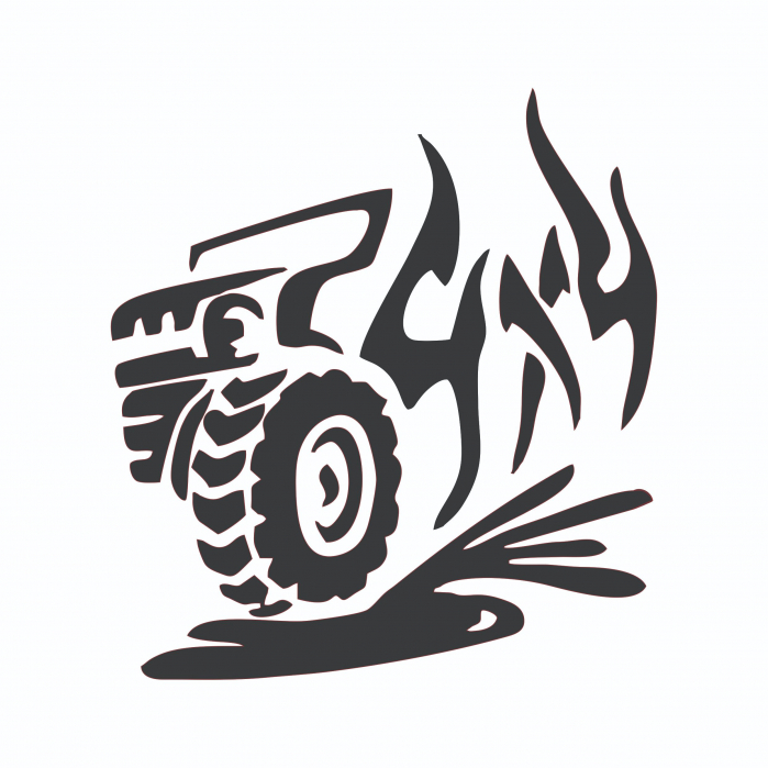 Sticker Auto - 4x4 splash [2]