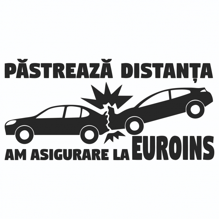 Sticker Auto - Am asigurare la Euroins [2]