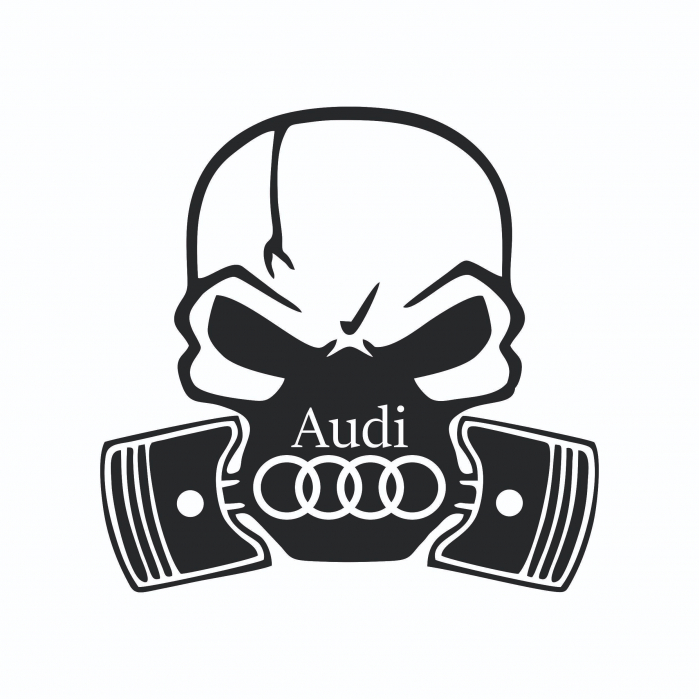 Sticker Auto - Audi Skull 2 [2]