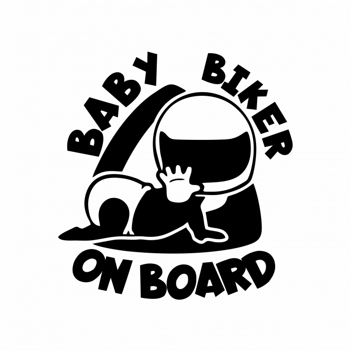 Sticker Auto - Baby biker on board [2]
