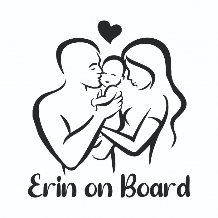 Sticker Auto - Baby On Board Familie + Nume [2]