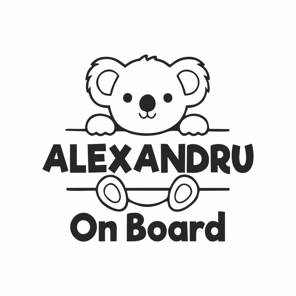 Sticker Auto - Baby on board Kwala [2]
