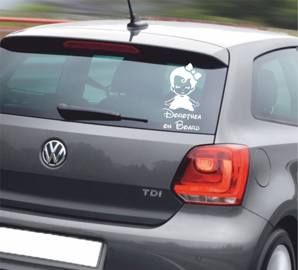 Sticker Auto - Baby On Board Fetita [3]