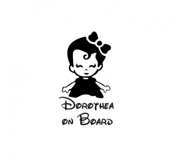 Sticker Auto - Baby On Board Fetita [2]