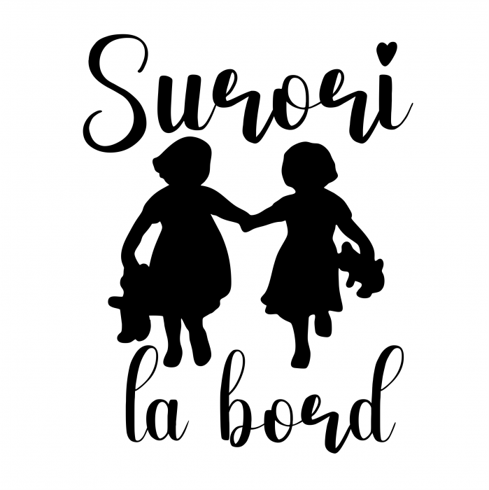 Sticker Auto Baby On Board - Surori la bord [2]