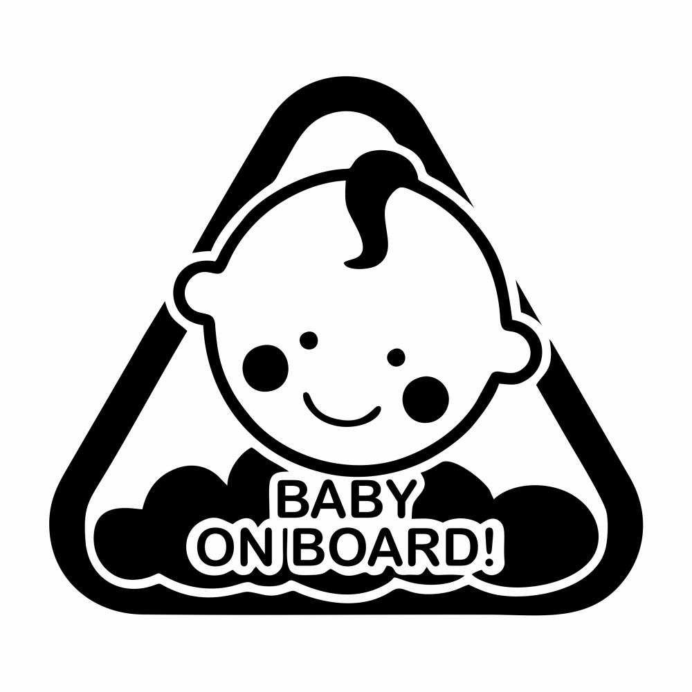 Sticker Auto - Baby on board triunghi [2]