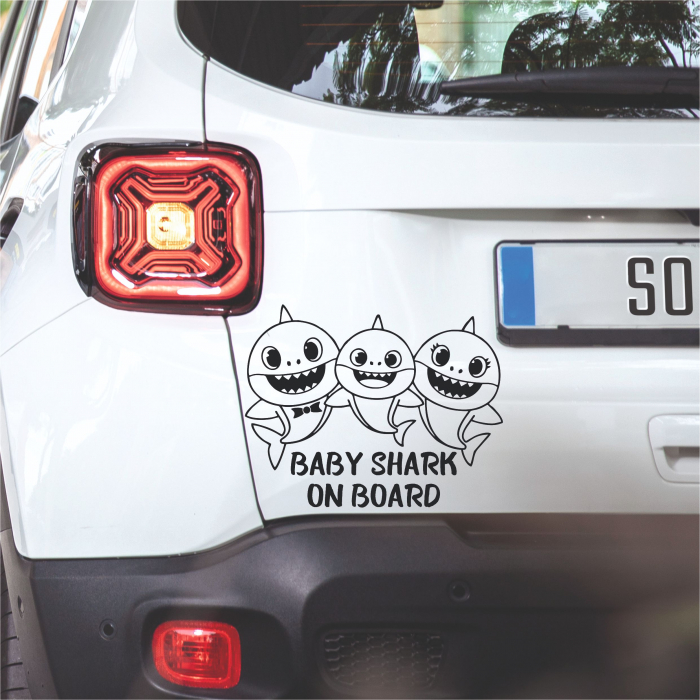Sticker Auto - Baby Shark on board [2]