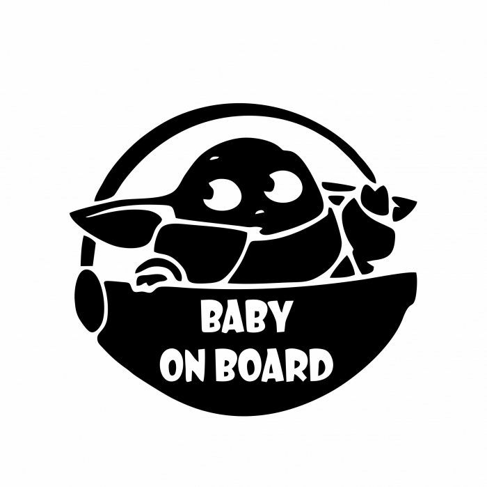 Sticker Auto - Baby on board yoda [2]