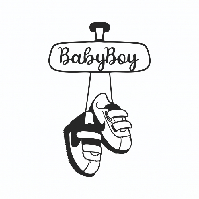 Sticker Auto - BabyBoy Papucei [2]