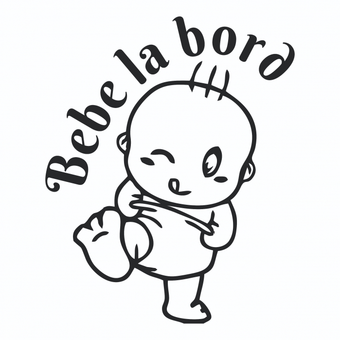 Sticker Auto - Bebe la bord [2]