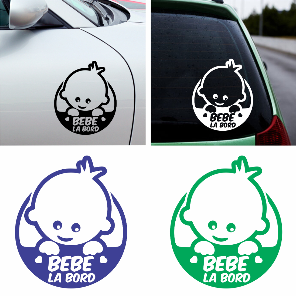 Sticker Auto - Bebe la bord [1]