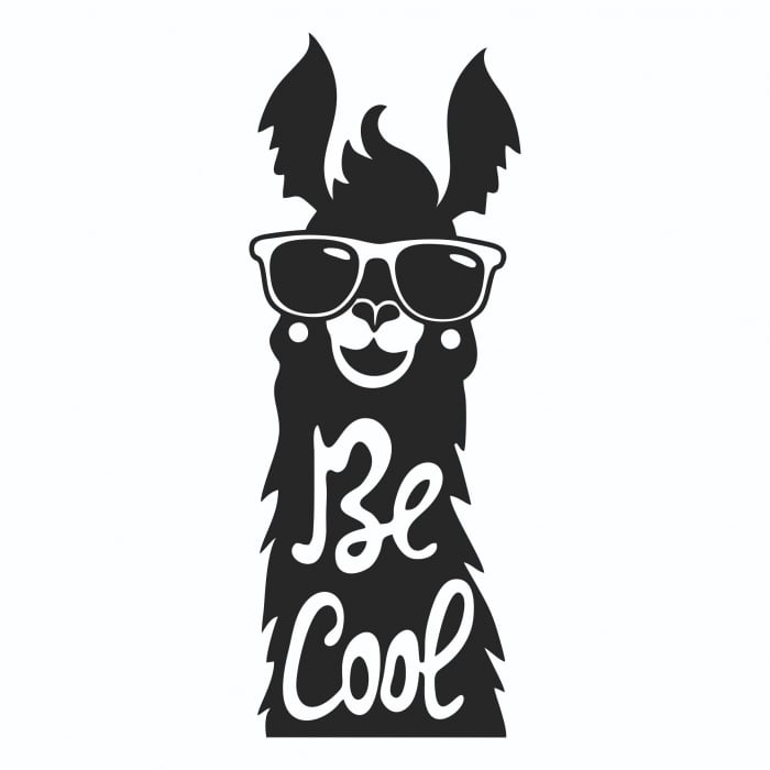 Sticker Auto - Bee Cool Lama [2]