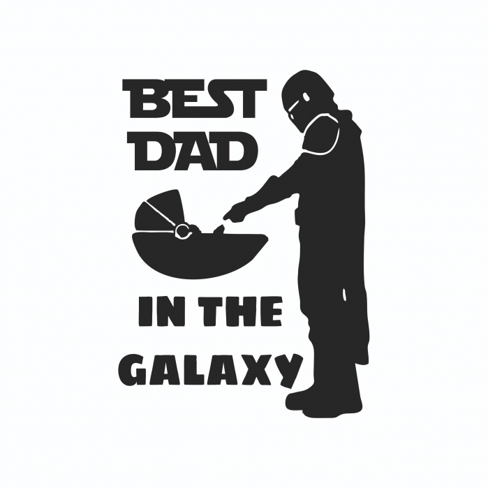 Sticker Auto - Best Dad in the Galaxy [2]