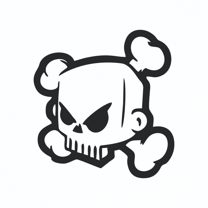 Sticker Auto - Block skull [2]