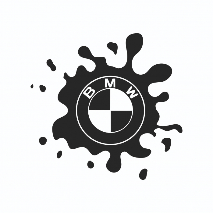 Sticker Auto - BMW Pata de vopsea [2]