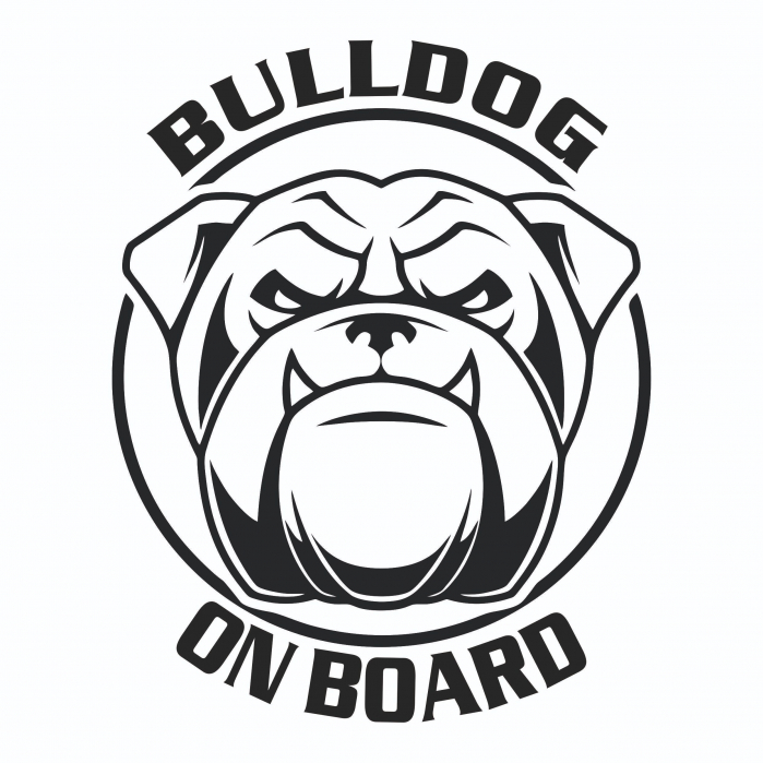 Sticker Auto - Bulldog on Board [2]