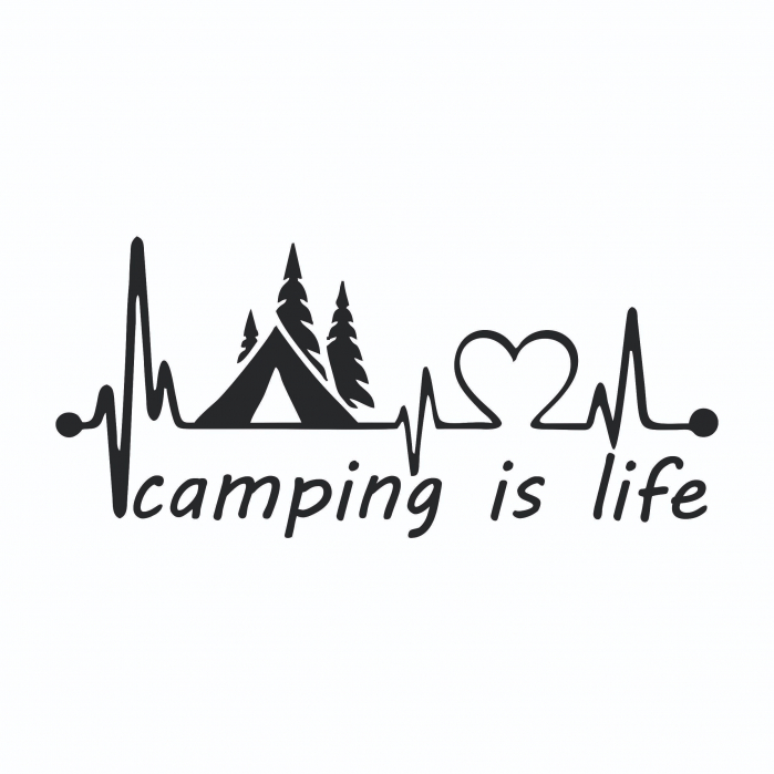 Sticker Auto - Camiping is life [2]