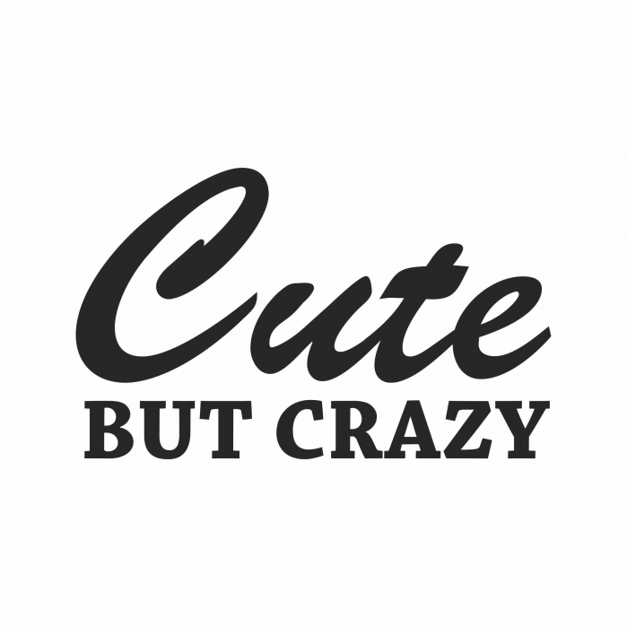 Sticker Auto - Cute but Crazy [2]