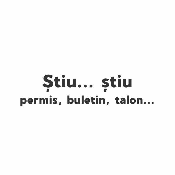 Sticker Auto - Stiu stiu... permis  buletin  talon [2]