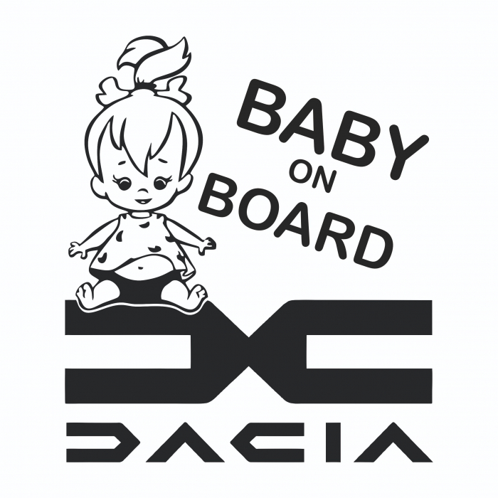 Sticker Auto - Dacia Baby on Board - Fetita [2]