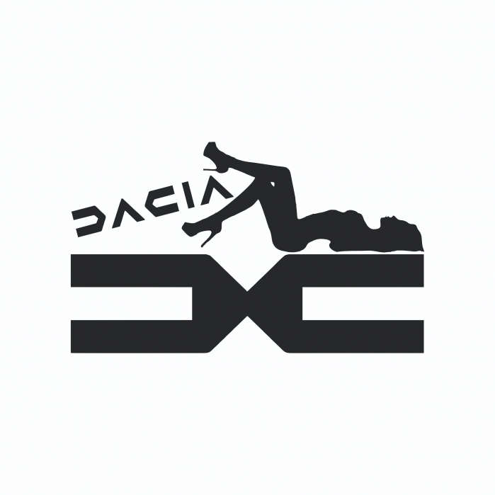 Sticker Auto - Dacia sexy woman [2]