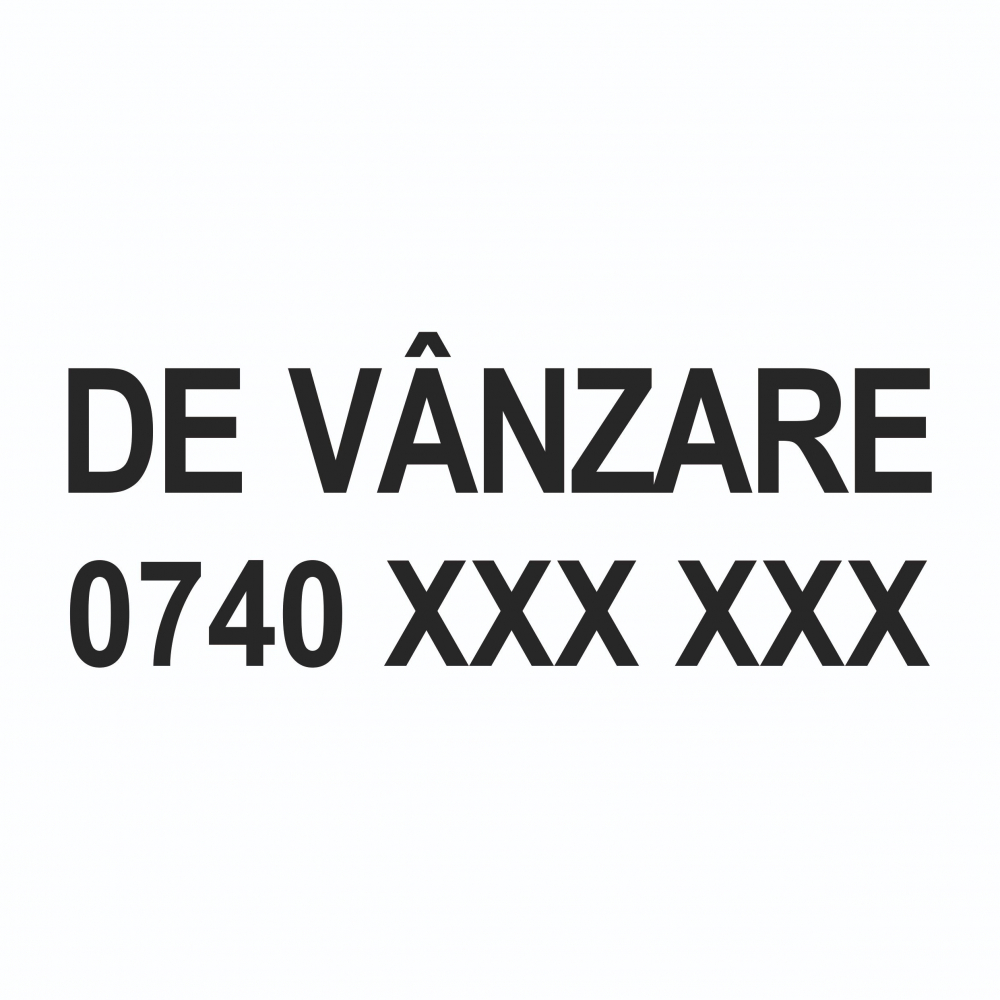 Sticker Auto - De vanzare + numar telefon [2]
