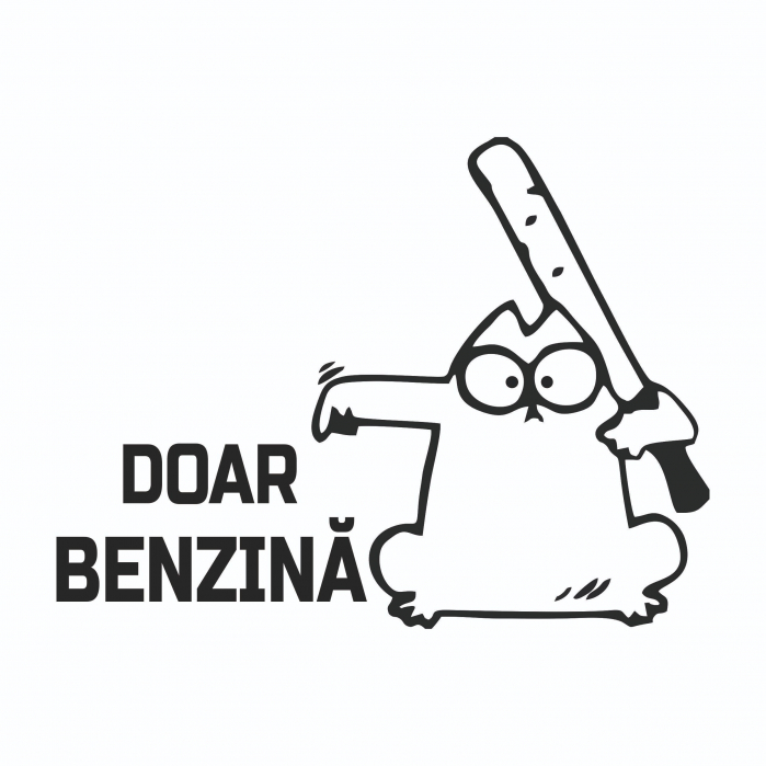 Sticker Auto - Doar Benzina [2]