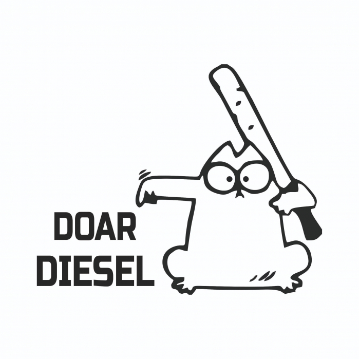 Sticker Auto - Doar Diesel [2]