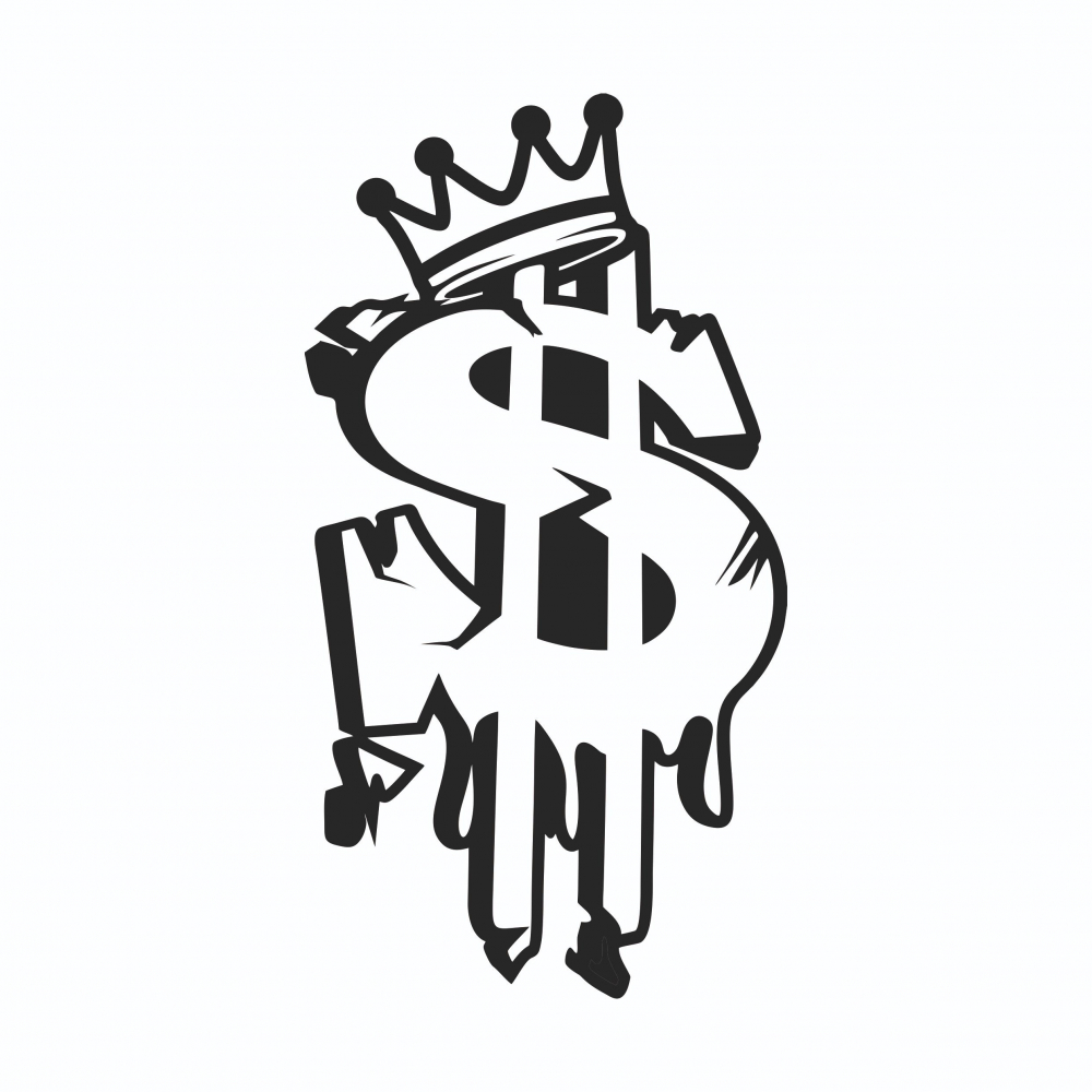 Sticker Auto - Dolar Drip [2]